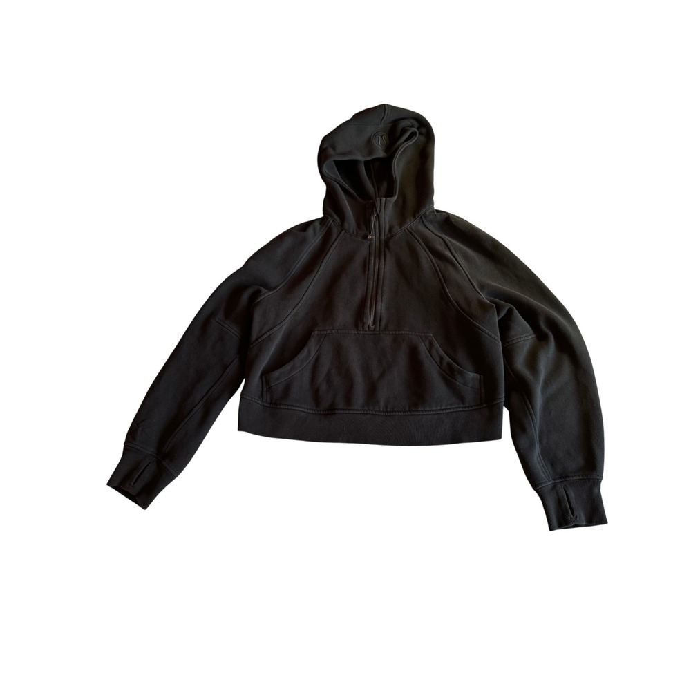 Lululemon Scuba Oversized Half-Zip Hoodie Black XS/S LW3DM4S